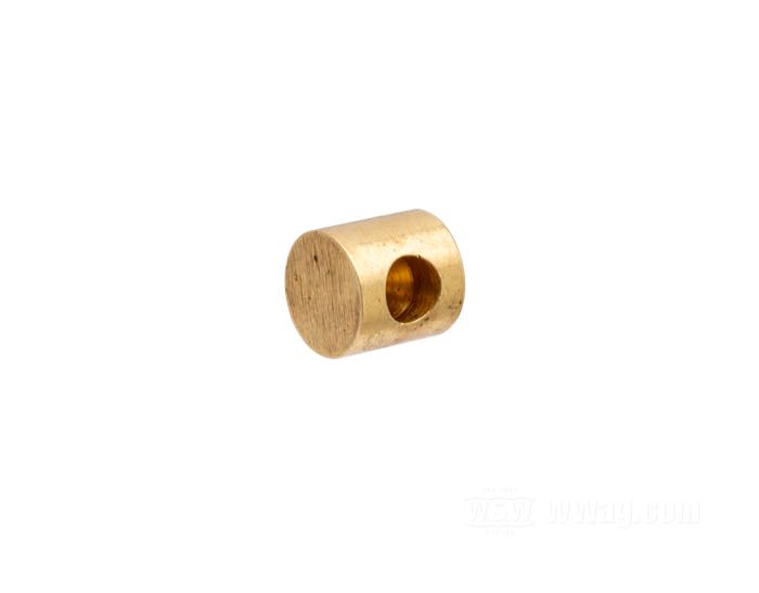 Nipplo da saldare  di Bates; per Leve manuali freno e frizione stile AMAL; ottone; lunghezza: 9.8 mm; Ø 9.7 mm; Germania; peso lordo: 6 g