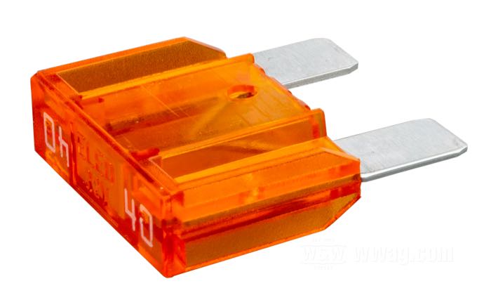 Schmelzsicherung »Standard ATO«; Kunststoff, orange; 40 A; ersetzt OEM HD 72314-01; Bruttogewicht: 6.2 g