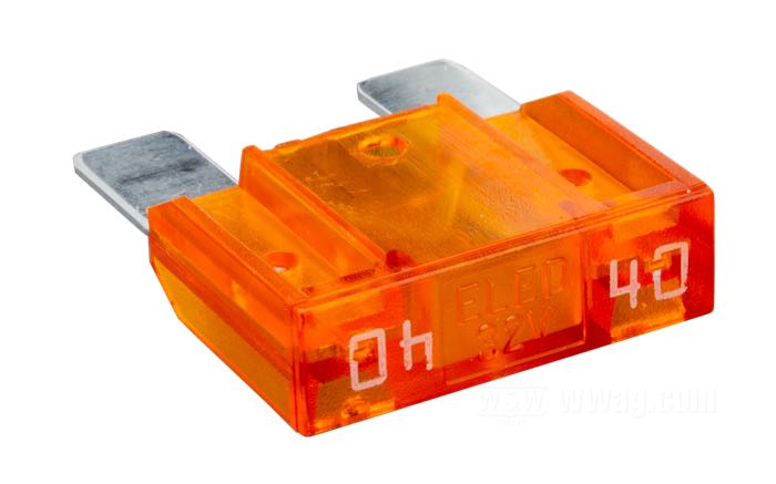 Schmelzsicherung »Standard ATO«; Kunststoff, orange; 40 A; ersetzt OEM HD 72314-01; Bruttogewicht: 6.2 g