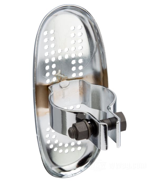 Heat shield »Boot Guard« by Colony; fits Big Twin 1936→; steel, chrome-plated; replaces OEM HD 11500-38; USA; gross weight: 130 g