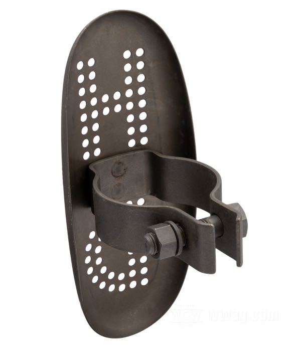 Deflector de calor »Boot Guard« de Colony; apropiado para Big Twin 1936→; acero, parkerizado; reemplaza OEM HD 11500-38; EE. UU.; peso bruto: 134 g