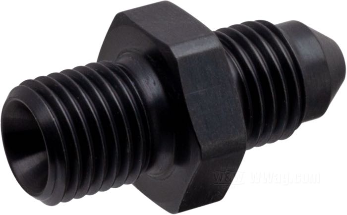 Adattatore di Krontec; per Condotto di freno; alluminio, nero, anodizzato, dritto; filetto raccordo: 3/8”-24 IF; peso lordo: 10 g