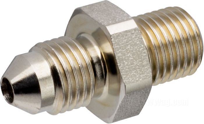 Adattatore di Krontec; per Condotto di freno; acciaio inox, dritto; filetto raccordo: 3/8”-24 IF; peso lordo: 10 g