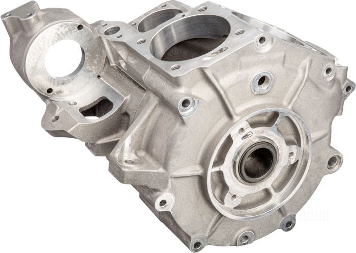 Carter motore di Cannonball; atto per Panhead 1948-1952; d.i. della boccola albero camme: 20.66 mm; alluminio fuso, come colato; rimpiazza OEM HD 24520-48; Germania; peso lordo: 14.56 kg
