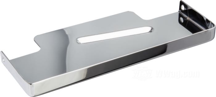 Cover; for Battery; fits Dyna 1997-2005; top; steel, chrome-plated; W x H x D: 195 x 86 x 18 mm; replaces OEM HD 66368-97; gross weight: 190 g