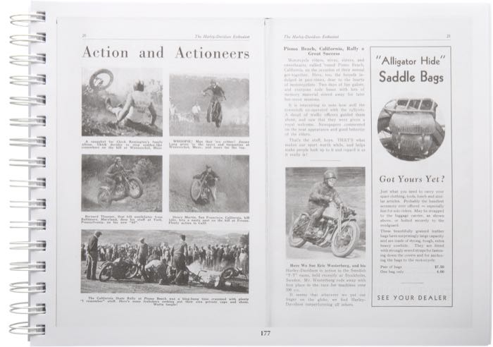 Libro »The Harley-Davidson VL Years 1930-1936«; carta; larghezza x altezza: 28 x 21 cm; di Steve Slocombe; spiralatura; a colori + bianco e nero; inglese; ISBN: 9780952750536; peso lordo: 1.12 kg