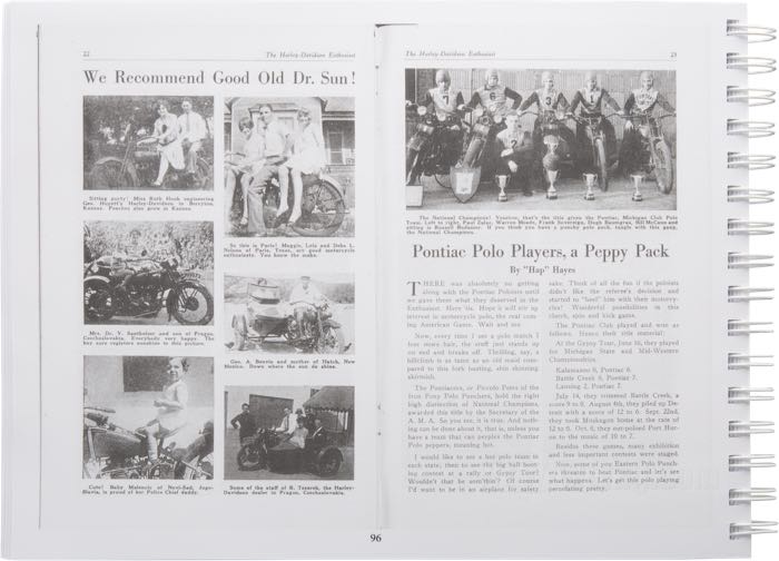 Libro »The Harley-Davidson VL Years 1930-1936«; carta; larghezza x altezza: 28 x 21 cm; di Steve Slocombe; spiralatura; a colori + bianco e nero; inglese; ISBN: 9780952750536; peso lordo: 1.12 kg