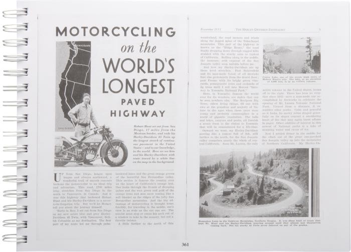 Libro »The Harley-Davidson VL Years 1930-1936«; carta; larghezza x altezza: 28 x 21 cm; di Steve Slocombe; spiralatura; a colori + bianco e nero; inglese; ISBN: 9780952750543; peso lordo: 1.12 kg