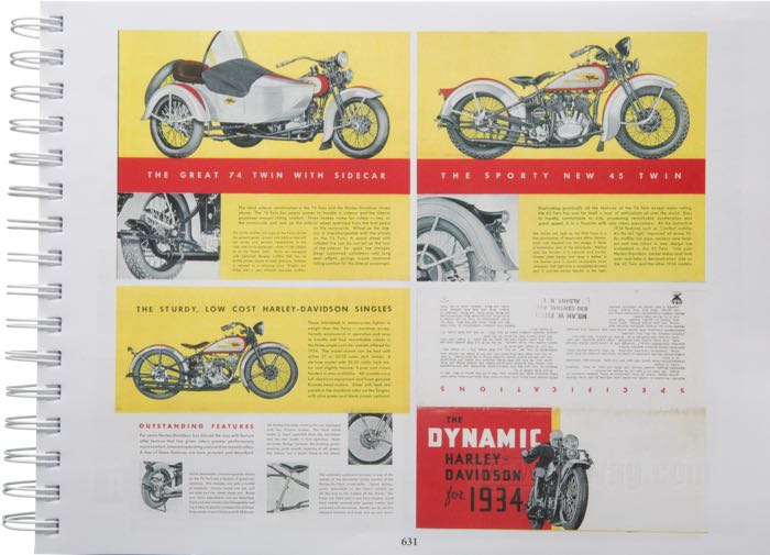 Libro »The Harley-Davidson VL Years 1930-1936«; carta; larghezza x altezza: 28 x 21 cm; di Steve Slocombe; spiralatura; a colori + bianco e nero; inglese; ISBN: 9780952750550; peso lordo: 1.33 kg