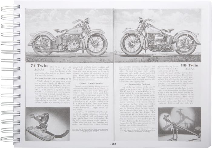 Libro »The Harley-Davidson VL Years 1930-1936«; carta; larghezza x altezza: 28 x 21 cm; di Steve Slocombe; spiralatura; a colori + bianco e nero; inglese; ISBN: 9780952750567; peso lordo: 1.53 kg