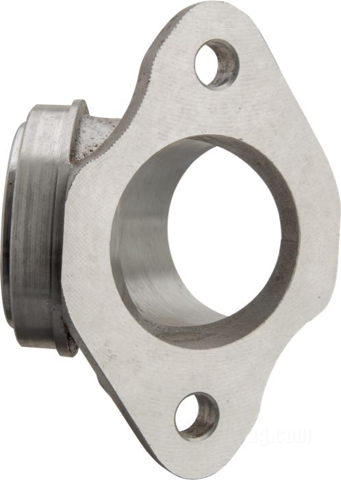 Pipe d'admission »Pipe type joint torique«; adaptable à Shovelhead Big Twins 1966-1978, Ironhead Sportster 1957-1978; alu coulé, poli au tonneau, distance trous de montage du carburateur: 70 mm; Ø 42.5 mm; pour carburateurs Bendix; remplace OEM HD 27021-71A; poids brut: 160 g