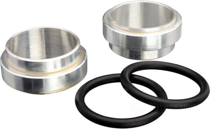 Weld-in nipples; for Cylinder head / Manifold; fits Big Twin 1948-1954; aluminum; with O-rings; gross weight: 90 g