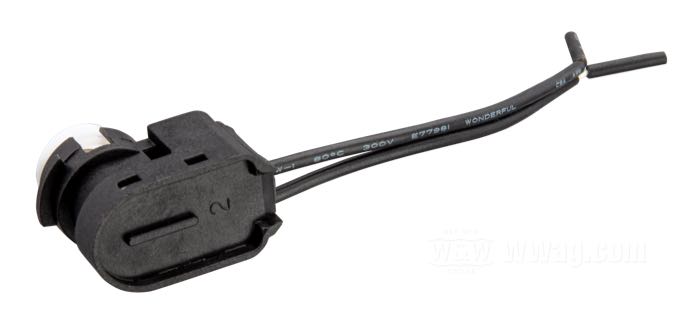 Commutateur feu stop; pour Commandes de guidon; adaptable à Dyna 2012-2017, Softail 2012→, Sportster 2014-2021; plastique; 12 V; remplace OEM HD 71500118; poids brut: 5 g