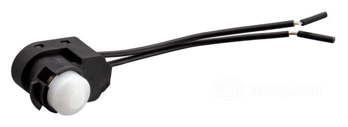 Commutateur feu stop; pour Commandes de guidon; adaptable à Dyna 2012-2017, Softail 2012→, Sportster 2014-2021; plastique; 12 V; remplace OEM HD 71500118; poids brut: 5 g