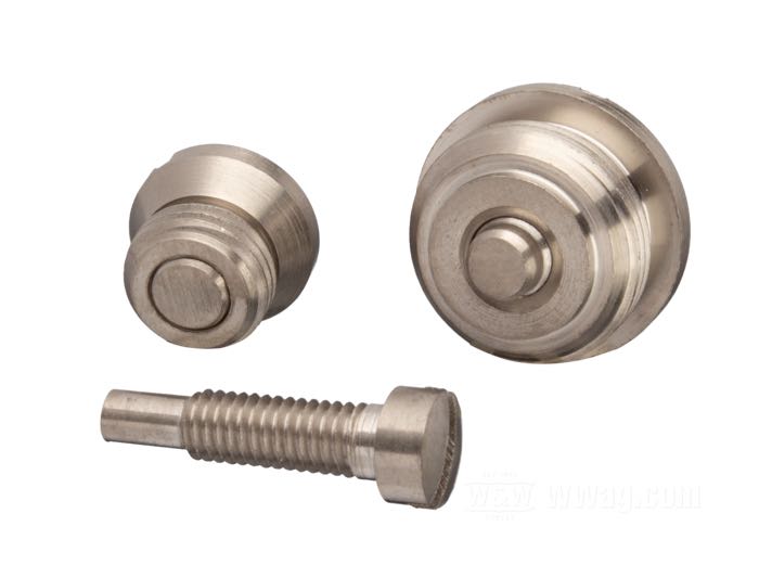 Hardware kit by Competition Distributing; for Oil pump; fits IOE models 1915-1922; steel, nickel-plated; replaces OEM HD 678-15, and 672-15; USA; gross weight: 56 g