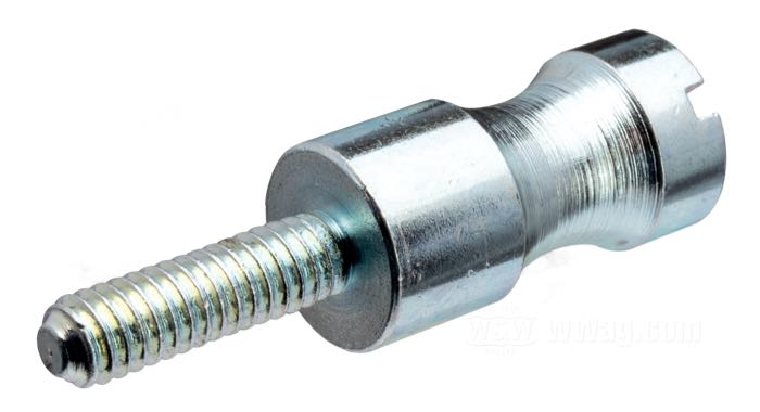 Abstandshalteschraube »Standard«; für Kontaktgrundplatte und Sensorplatte; passend für 1972-1979 Big Twins; Stahl, verchromt; Länge: 19.4 mm; Ø 9.5 mm; Gewinde: #8-32; ersetzt OEM HD 32608-70; Bruttogewicht: 10 g