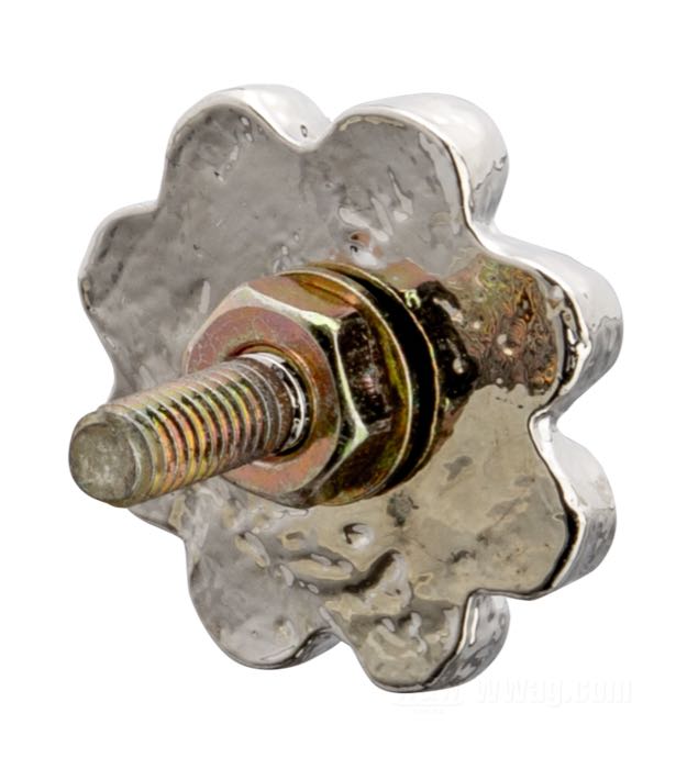 Ornament »Flower«; steel, chrome-plated; Ø 15 mm; gross weight: 4 g