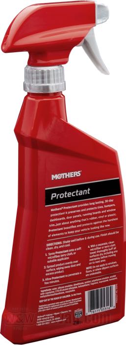 Schutz-  und Pflegemittel von Mothers; für Kunststoffe; 480 ml; ersetzt OEM HD 99732-86T; Bruttogewicht: 530 g