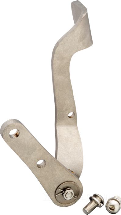 Bremspedal »Sling Shot« von Prism Supply Co.; für Mechanische Hinterradbremse; passend für Big Twin 1936-1957; Edelstahl, trommelpoliert; mit Montageschrauben; USA; Bruttogewicht: 885 g