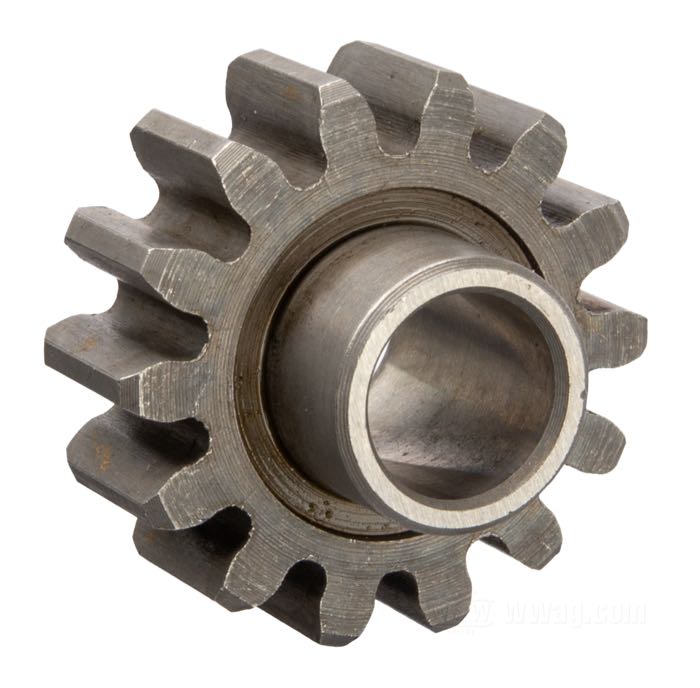 Zahnrad; für Ölpumpe; passend für Big Twin OHV late 1948- early 1962; Mitläufer, Zulauf; Stahl; 9.5 mm stark; ersetzt OEM HD 26317-48; Bruttogewicht: 28 g