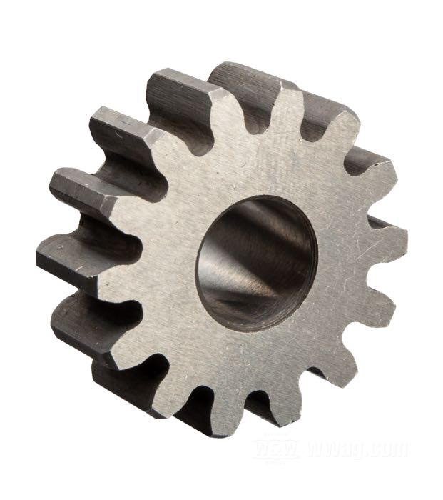 Zahnrad; für Ölpumpe; passend für Big Twin OHV late 1948- early 1962; Mitläufer, Zulauf; Stahl; 9.5 mm stark; ersetzt OEM HD 26317-48; Bruttogewicht: 28 g