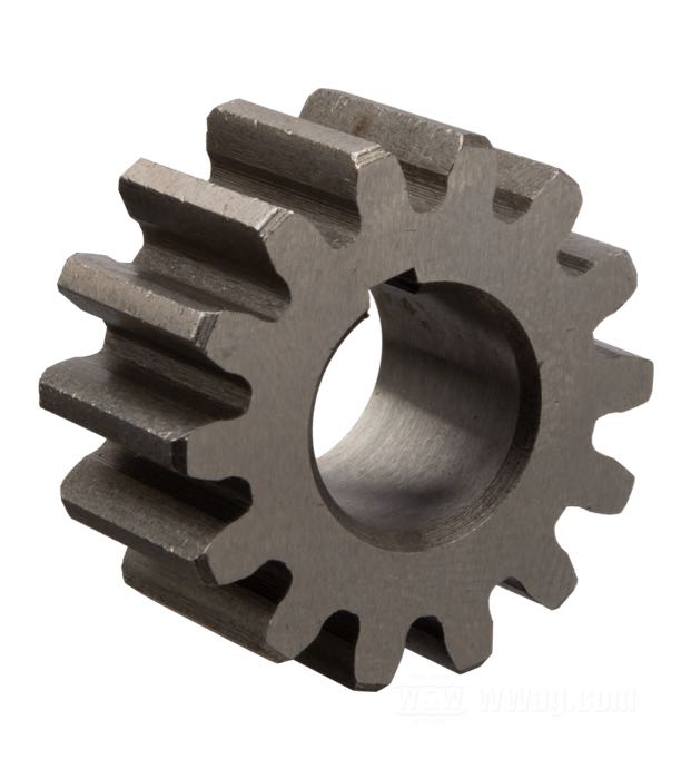 Zahnrad; für Ölpumpe; passend für Big Twin OHV 1936-1967; Antrieb, Rücklauf; Stahl; 12.7 mm stark; ersetzt OEM HD 26320-36; Bruttogewicht: 31 g