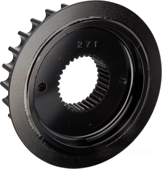 Polea de transmisión; apropiado para Sportster 1991-2003; aluminio; número de dientes: 27; reemplaza OEM HD 40285-91 y 40288-95; EE. UU.; peso bruto: 1.48 kg