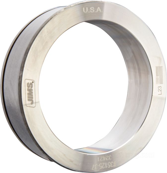 Pista de cojinete de Jims; apropiado para Big Twin de 4 velocidades late 1937-1977 (1ra serie); acero; tamaño: +0.000 ”; reemplaza OEM HD 35125-37; peso bruto: 20 g