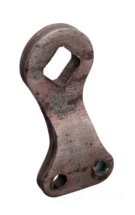 Leva freno di Paughco; per Albero traverso; atto per Big Twin 1937-1957; destra; acciaio, naturale, 2 fori; rimpiazza OEM HD 42560-37; peso lordo: 116 g