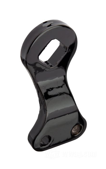 Leva freno di Paughco; per Albero traverso; atto per Big Twin 1937-1957; destra; acciaio, nero, rivestito a polvere, 2 fori; rimpiazza OEM HD 42560-37; peso lordo: 126 g