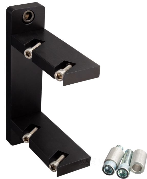 Ignition coil bracket; for Dynatec Core-Mount Ignition Coils; fits Big Twin 1948-1982; billet aluminum, black anodized, distance mounting holes: 146 mm (center to center); gross weight: 574 g