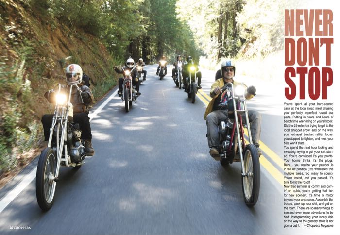 Rivista »Choppers Issue 15«; carta; larghezza x altezza: 215 x 295 mm; a colori; inglese; peso lordo: 390 g