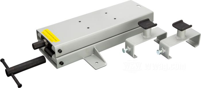 Motorradheber »Mini-Lift«; Stahl, grau, kunststoffbeschichtet; Länge x Breite: 450 x 150 mm; Mindesthöhe: 90 mm; max. Lift: 420 mm; max. Lift mit Adaptern: 490 mm; Deutschland; Bruttogewicht: 14.41 kg