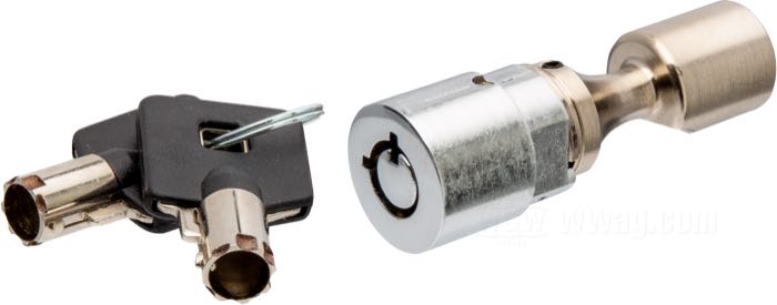 Cerradura de dirección; apropiado para FXDWG 2001-2005, Softail 2001-2017; acero; con cerradura de dirección y 2 llaves; reemplaza OEM HD 45680-90; peso bruto: 90 g