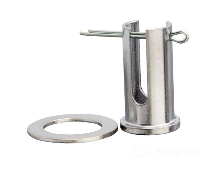 Split pin; for Brake cable / Clutch cable; fits models 1949-1964; steel, chrome-plated; length: 24 mm; Ø 11.5 mm; replaces OEM HD 45033-49; gross weight: 20 g