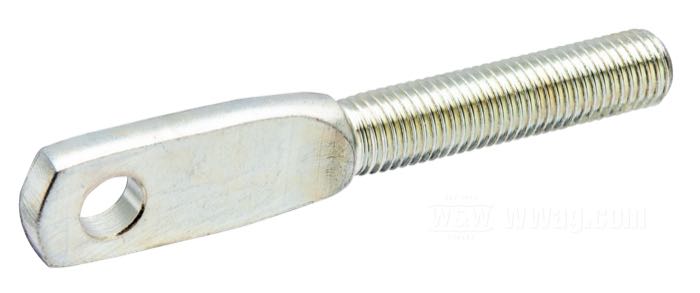 Rod end by InMaxWeTrust; for Brake pedal; fits Sportster 1987-2003; steel, bright zinc plated; length: 68 mm; thread: 5/16”-24; replaces OEM HD 42437-87; France; gross weight: 20 g