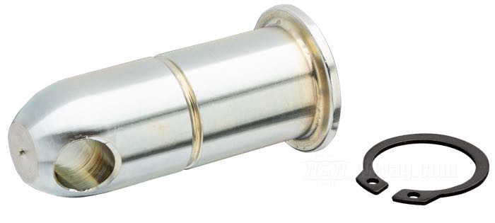 Soportes de estriberas »Bullet« de InMaxWeTrust; para Pedal de freno / Estribera; apropiado para Sportster 1980-1990; acero, cincado; largo: 55.6 mm; Ø 20.6 mm; rosca: 1/2”-13; posición: derecho; con anillo de seguridad; reemplaza OEM HD 42441-80; Francia; peso bruto: 143 g
