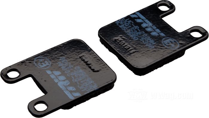 Brake pads by TRW; for 125x2 and 125x4S calipers; steel / friction compound; gross weight: 80 g