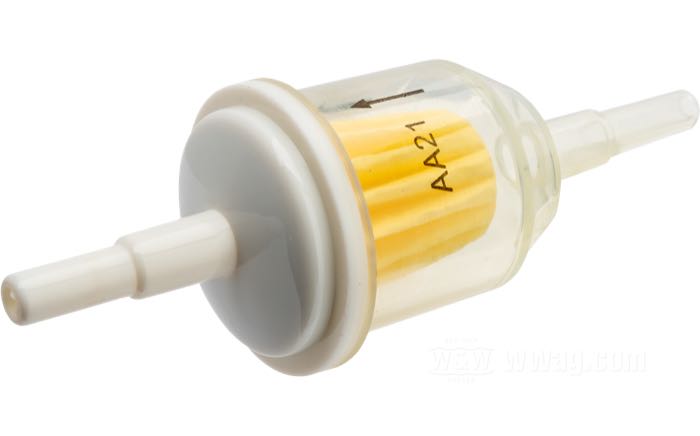 Filtro benzina; monouso; carta / plastica; peso lordo: 10 g