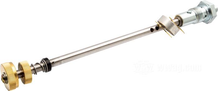 Rubinetto benzina; atto per 45” (750cc) 1940-1949; acciaio, con pomello comando in ottone; filettatura: 3/4”-18 / 7/16”-20; rimpiazza OEM HD 62032-40 e 62075-40; peso lordo: 217 g