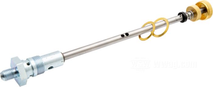 Rubinetto benzina; atto per Big Twin 1940-1949; acciaio, con pomello comando in ottone; filettatura: 3/4”-18 / 7/16”-20; rimpiazza OEM HD 62033-41 e 62075-40; peso lordo: 196 g