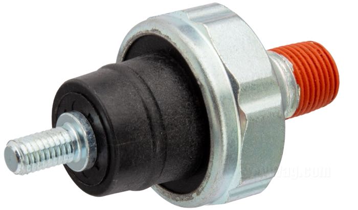 Interruttore pressione olio; atto per Sportster 1977-2020; acciaio, zincato; filettatura: 1/8”-27 NPT; rimpiazza OEM HD 26554-77B; peso lordo: 53 g