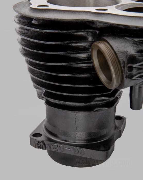 Cylindre; adaptable à Flathead 750cc/45 cui.; avant; fonte, noir; longueur: 149 mm; alésage nominal: 2-3/4 ”; remplace OEM HD 16460-40; poids brut: 6.74 kg