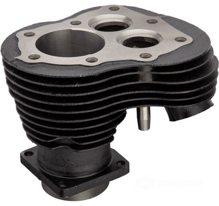 Cylindre; adaptable à Flathead 750cc/45 cui.; arrière; fonte, noir; longueur: 149 mm; alésage nominal: 2-3/4 ”; remplace OEM HD 16461-40; poids brut: 6.77 kg