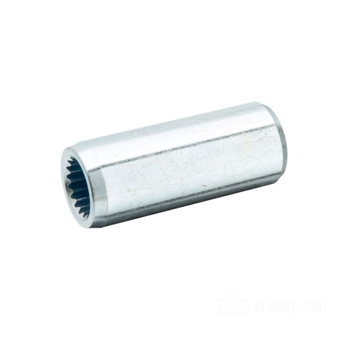 Kupplung; für Starterwelle; passend für Big Twin 1990-2006 (Dyna →2005); Stahl; Länge: 46.35 mm; Ø 18.95 mm; ersetzt OEM HD 31548-90; Bruttogewicht: 50 g