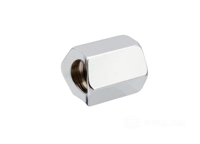 Einstellmutter ; für Bremsgestänge; passend für K-Modell und Sportster →1978; Stahl, verchromt; ersetzt OEM HD 42264-52; Bruttogewicht: 20 g