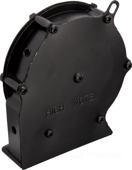 Hupe »Late Style«; passend für Big Twin Late 1976-1990, Sportster 1965-late 1985; hoher Ton; Stahlblech, schwarz, lackiert; 12 V; ersetzt OEM HD 69016-76A; Taiwan; Bruttogewicht: 400 g