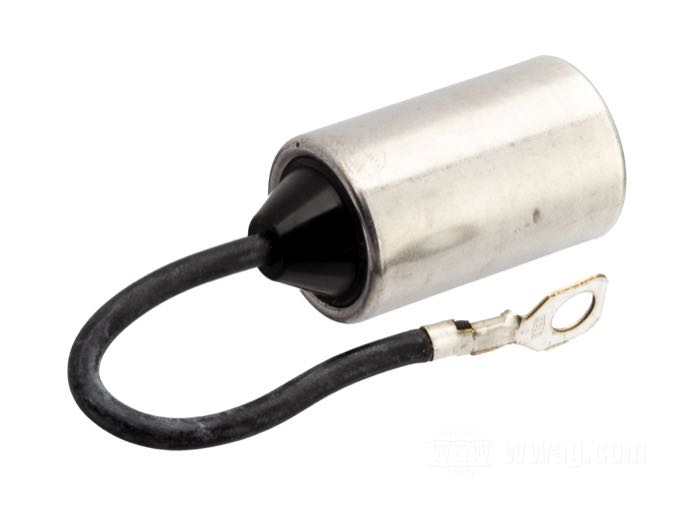 Kondensator; für Magneto; für Wico XV1922; Stahl / Papier / Kupfer; Bruttogewicht: 20 g
