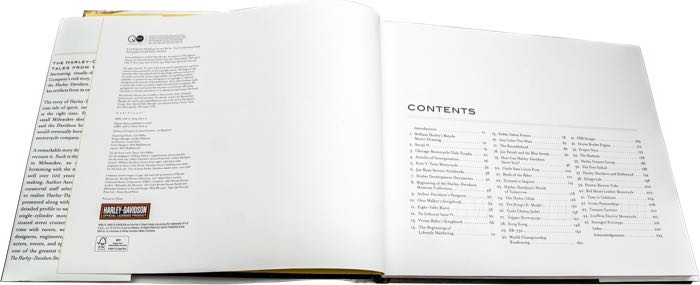 Libro »The Harley-Davidson Story - Tales from the Archives«; ancho x alto: 285 x 240 mm; de Aaron Frank; tapa dura; color; 224 páginas; inglés; ISBN: 9780760360712; peso bruto: 1.4 kg