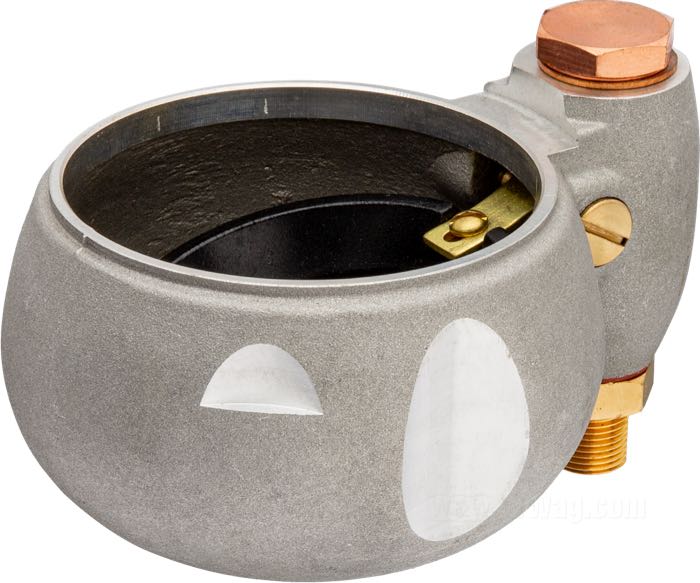 Gruppo vaschetta gallegiante »Bean Pot«; atto per Flathead 1933-1958, ecc. modelli K; alluminio / ottone / rame / plastica / composito fibra; Ø 79 mm; peso lordo: 229 g